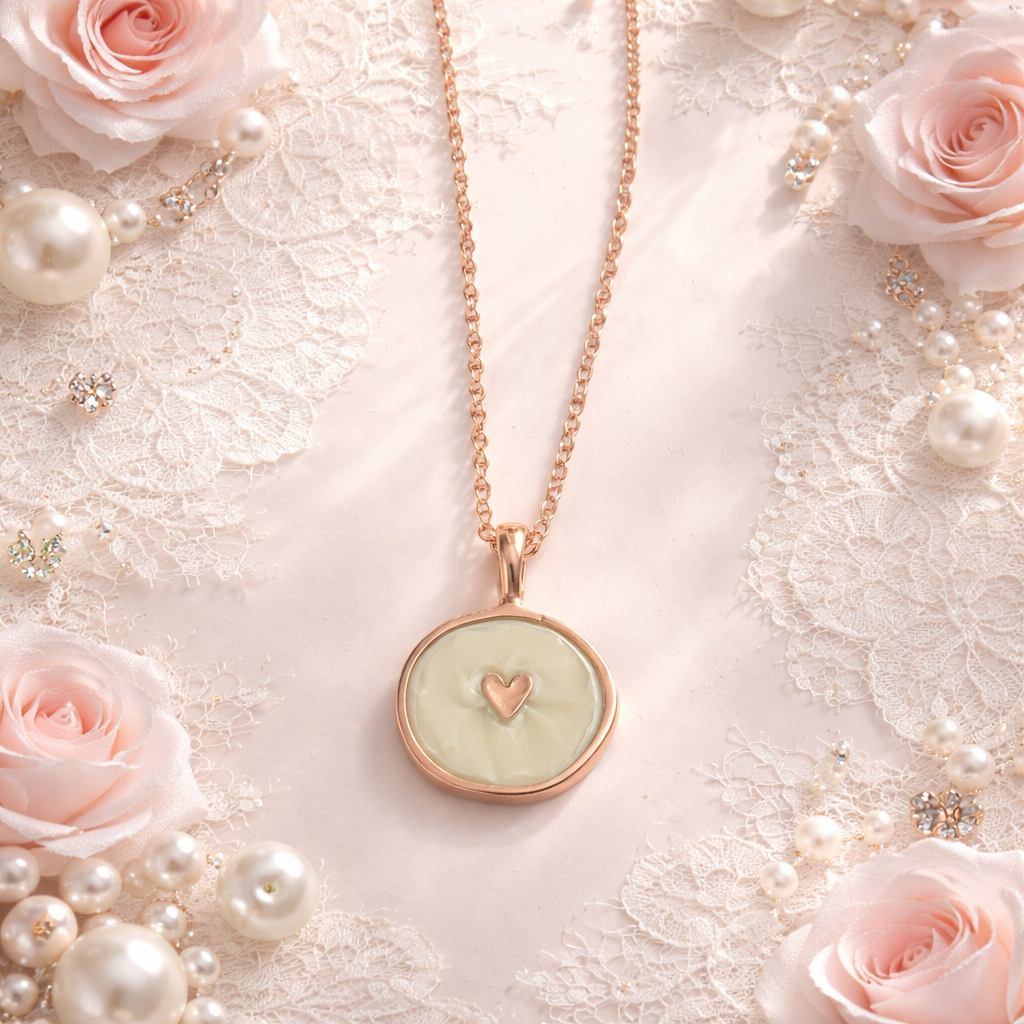 Colgante de corazón de promesa suave