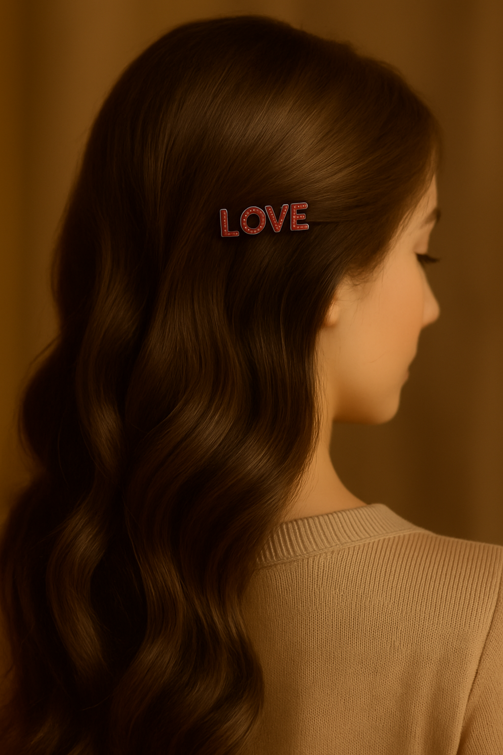 Blush Script Love Clip Duo