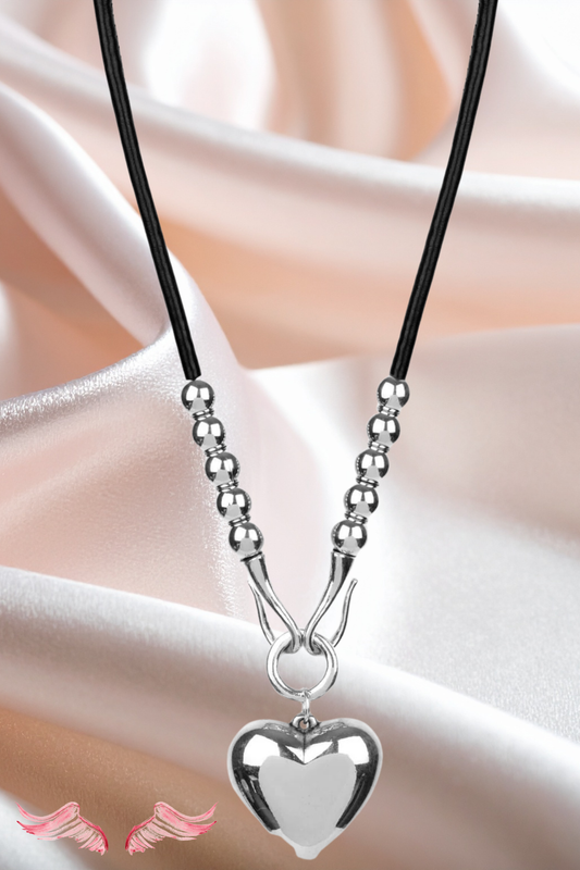 Conjunto de collar de cuero Heartbreaker | Joyas de San Valentín – Heavenly Pieces