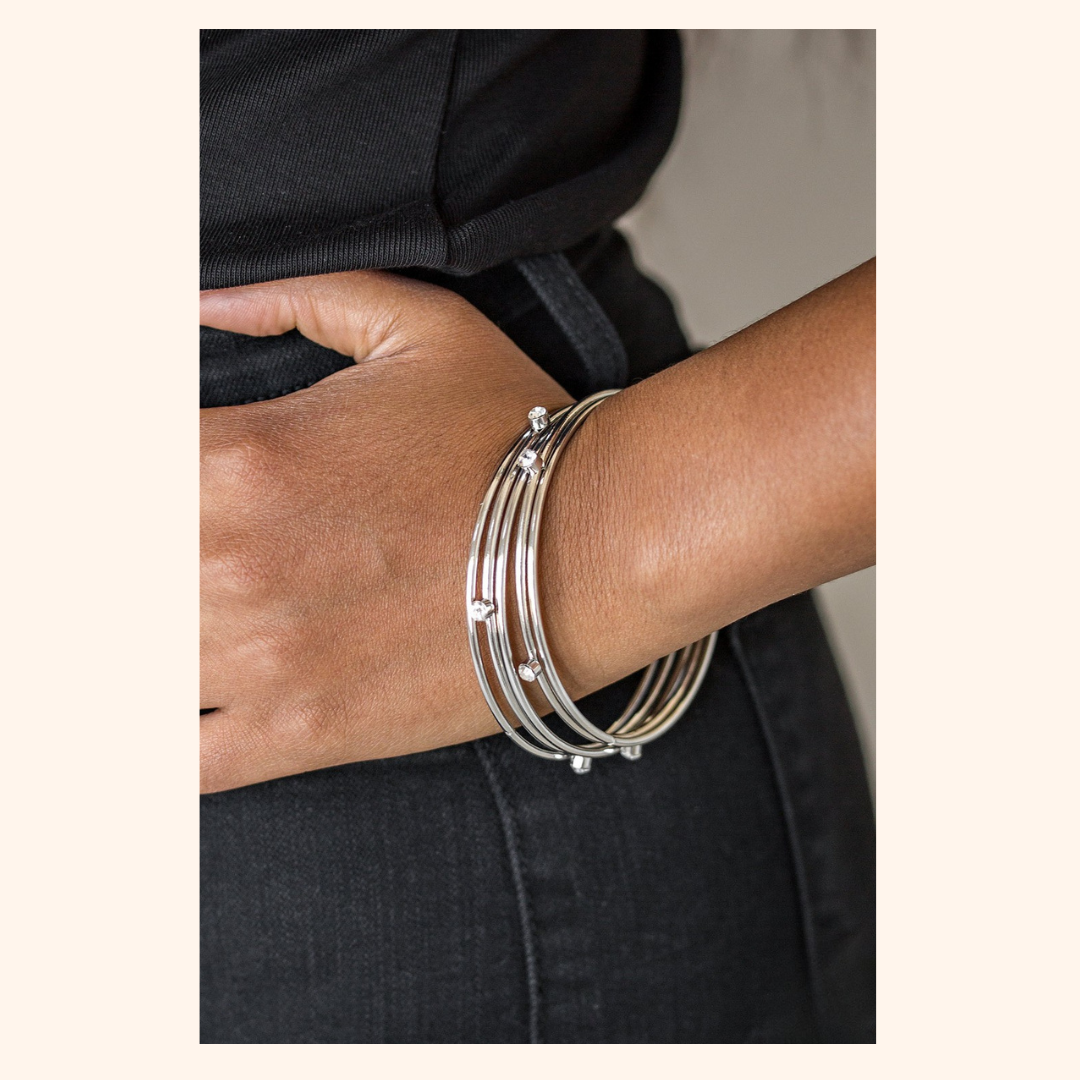 Celestial Sparkle Bangle Bracelet Set