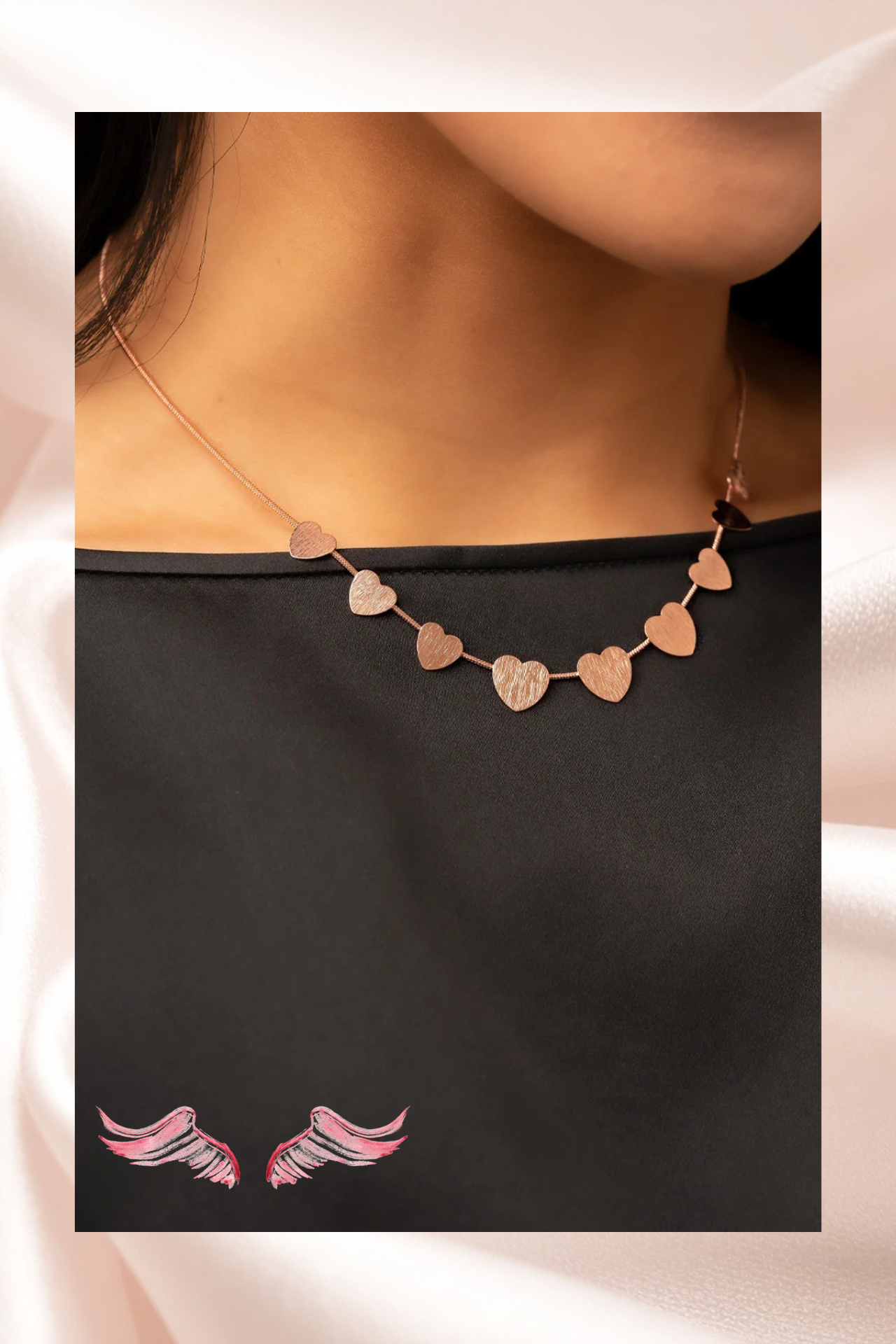 The Hearts Choker Set | Valentine's Jewelry | Heavenly Pieces