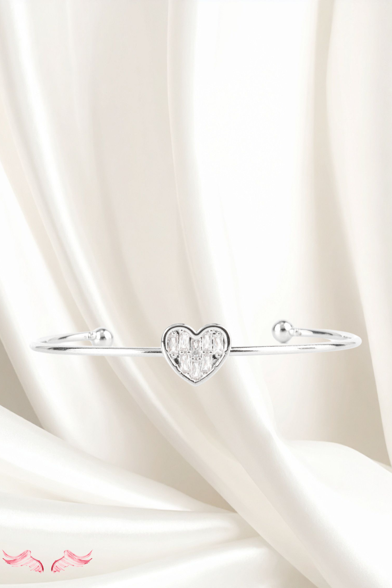 Heart of Ice -Luxe Arc Heart Cuff | The Devotion Edit | Heavenly Pieces