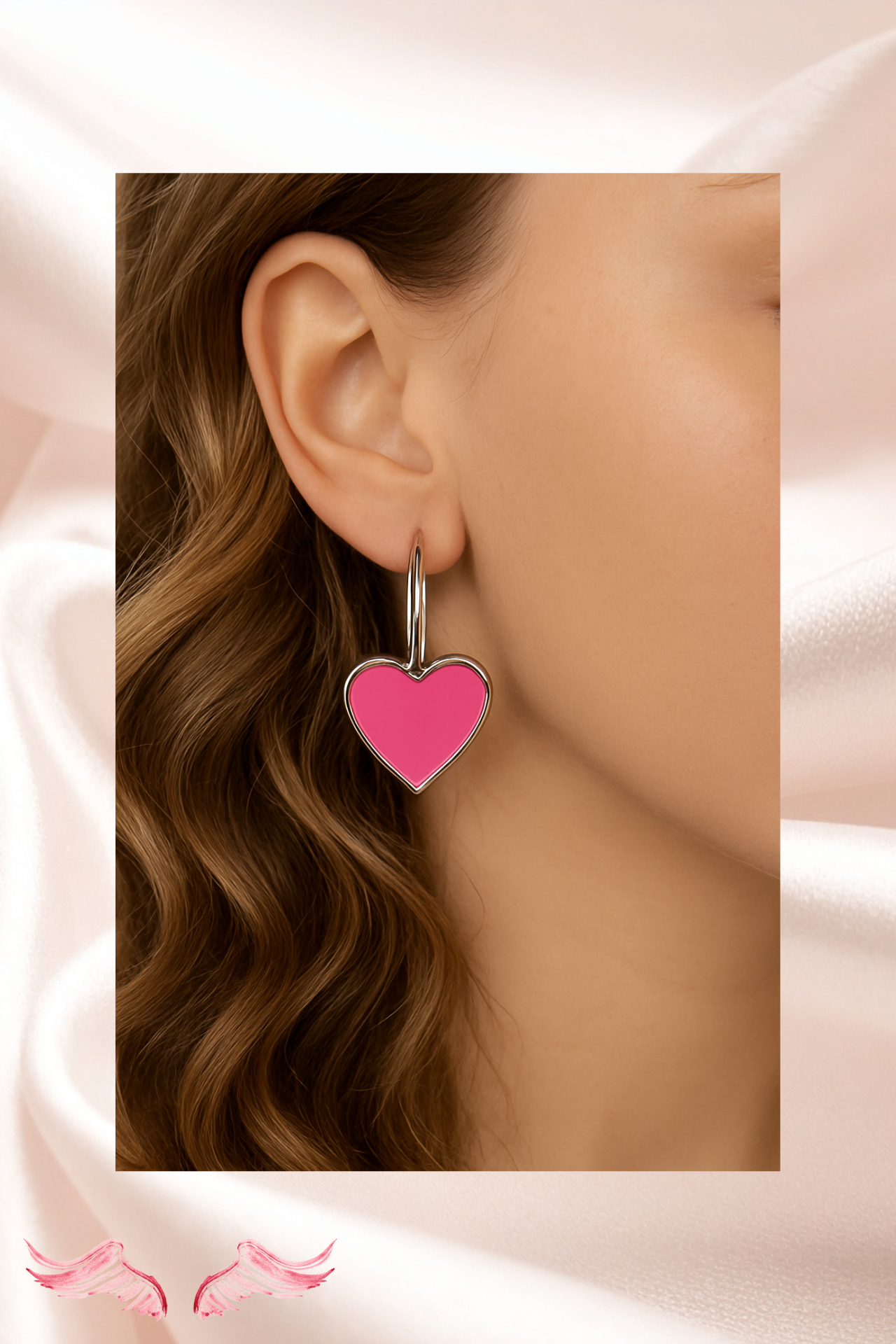 Fuchsia Devotion Hoop Earrings | The Devotion Edit â€“ Heavenly Prices