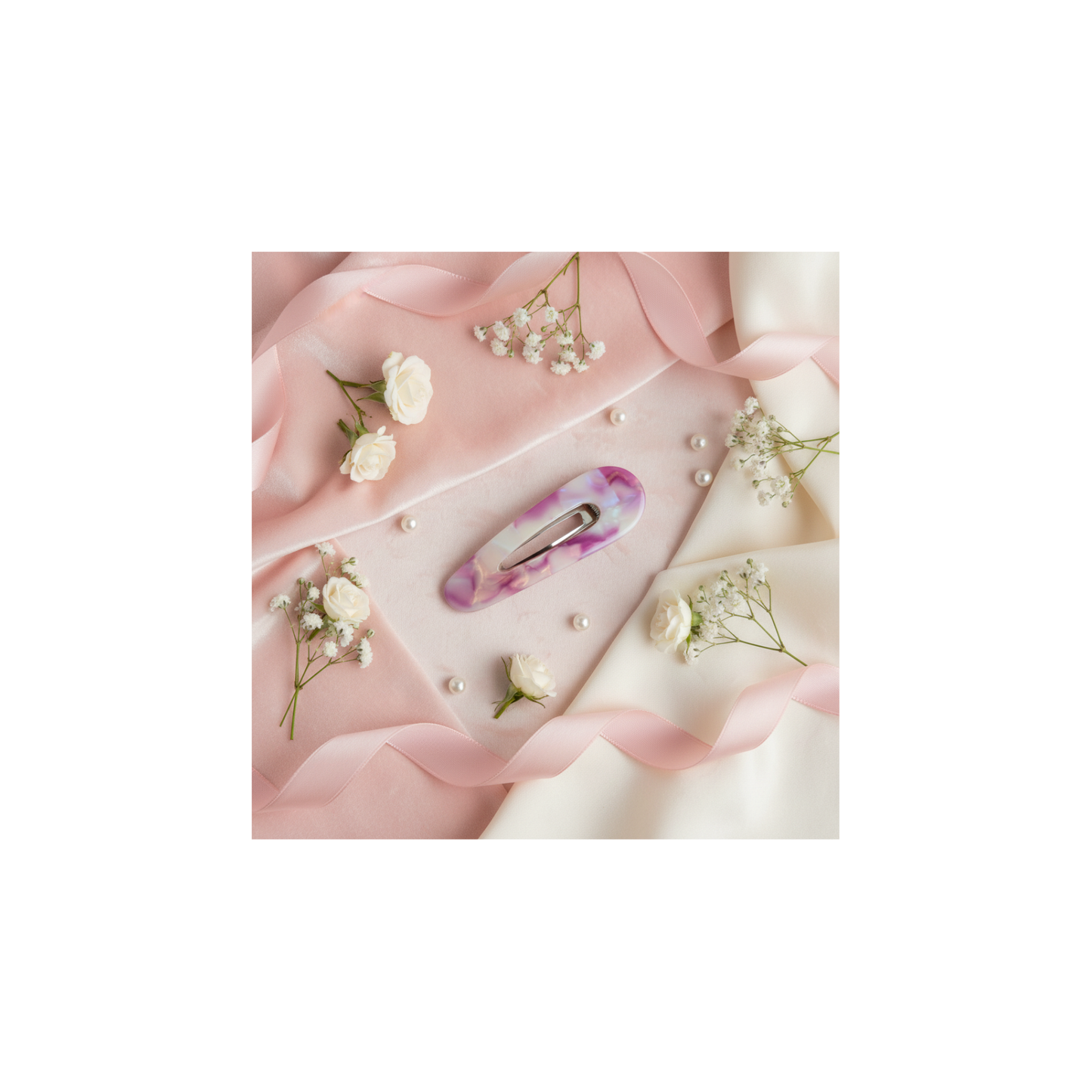 Pink Opal Retro Clip