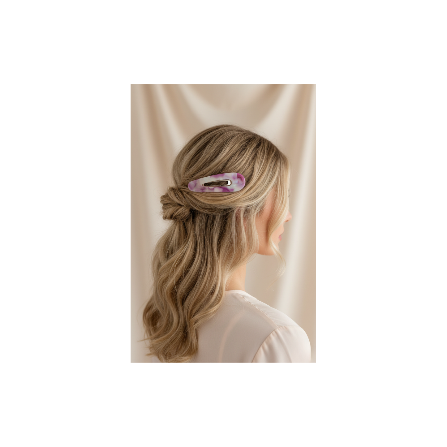 Pink Opal Retro Clip