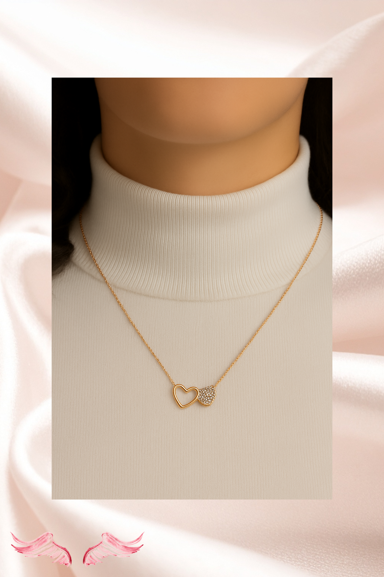 The Rosa Devotion Heart Necklace Set | Valentine's Jewelry in “ Heavenly Pieces