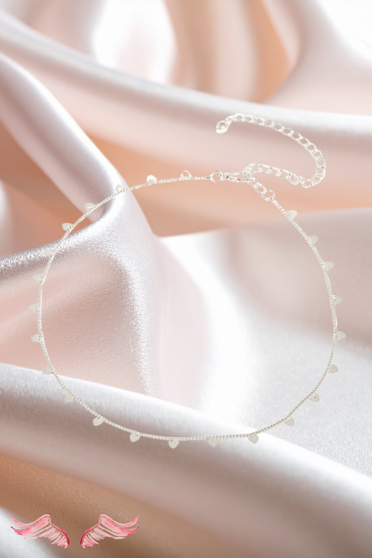 The Fringe Heart Choker Set | Valentines Jewelry Heavenly Pieces