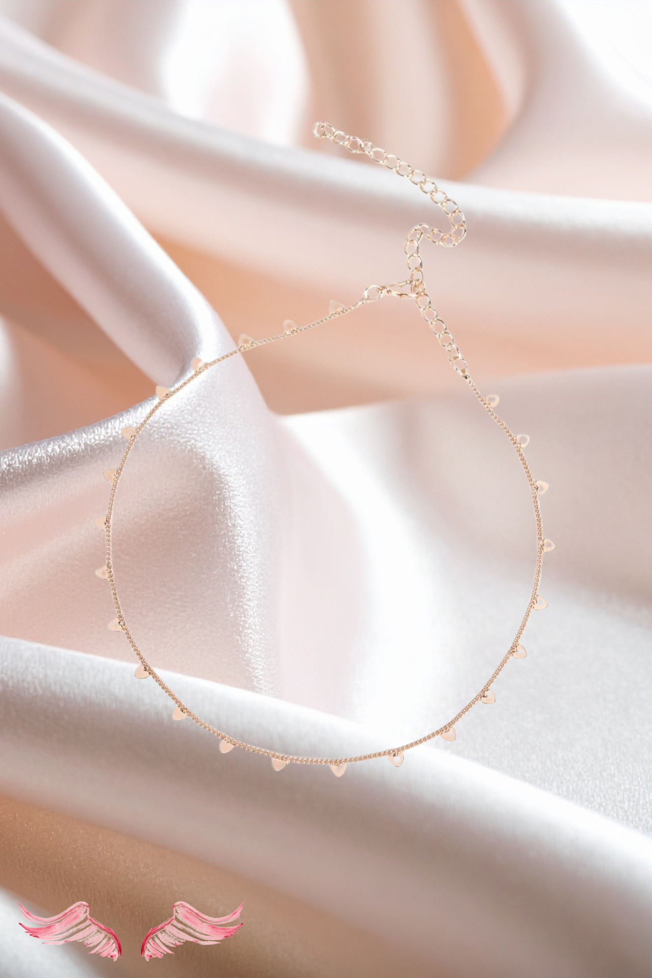 The Fringe Heart Choker Set | Valentines Jewelry Heavenly Pieces