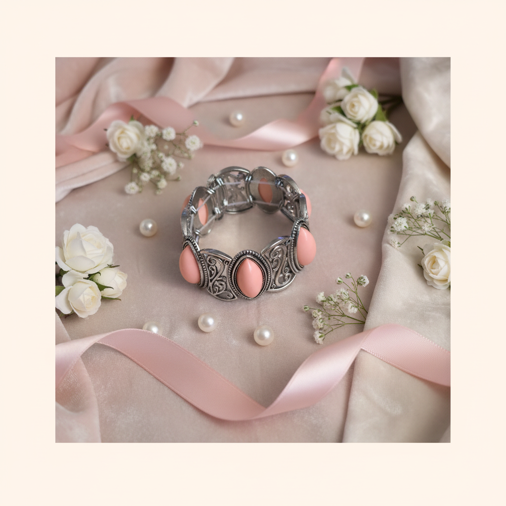 Coral Filigree Flat Lay