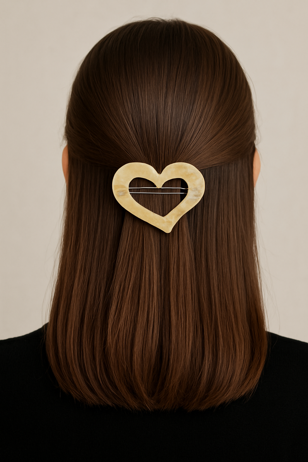 Opal Heart Devotion Barrette