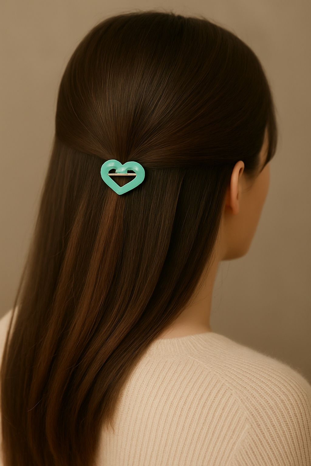 Opal Heart Devotion Barrette