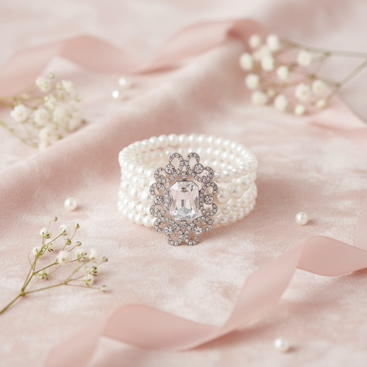 Heirloom Pearl Flat Lay - Ornate