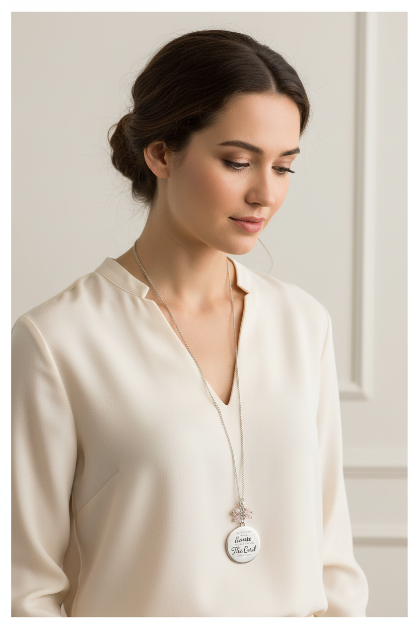 Joshua 24:15 Necklace Full Length