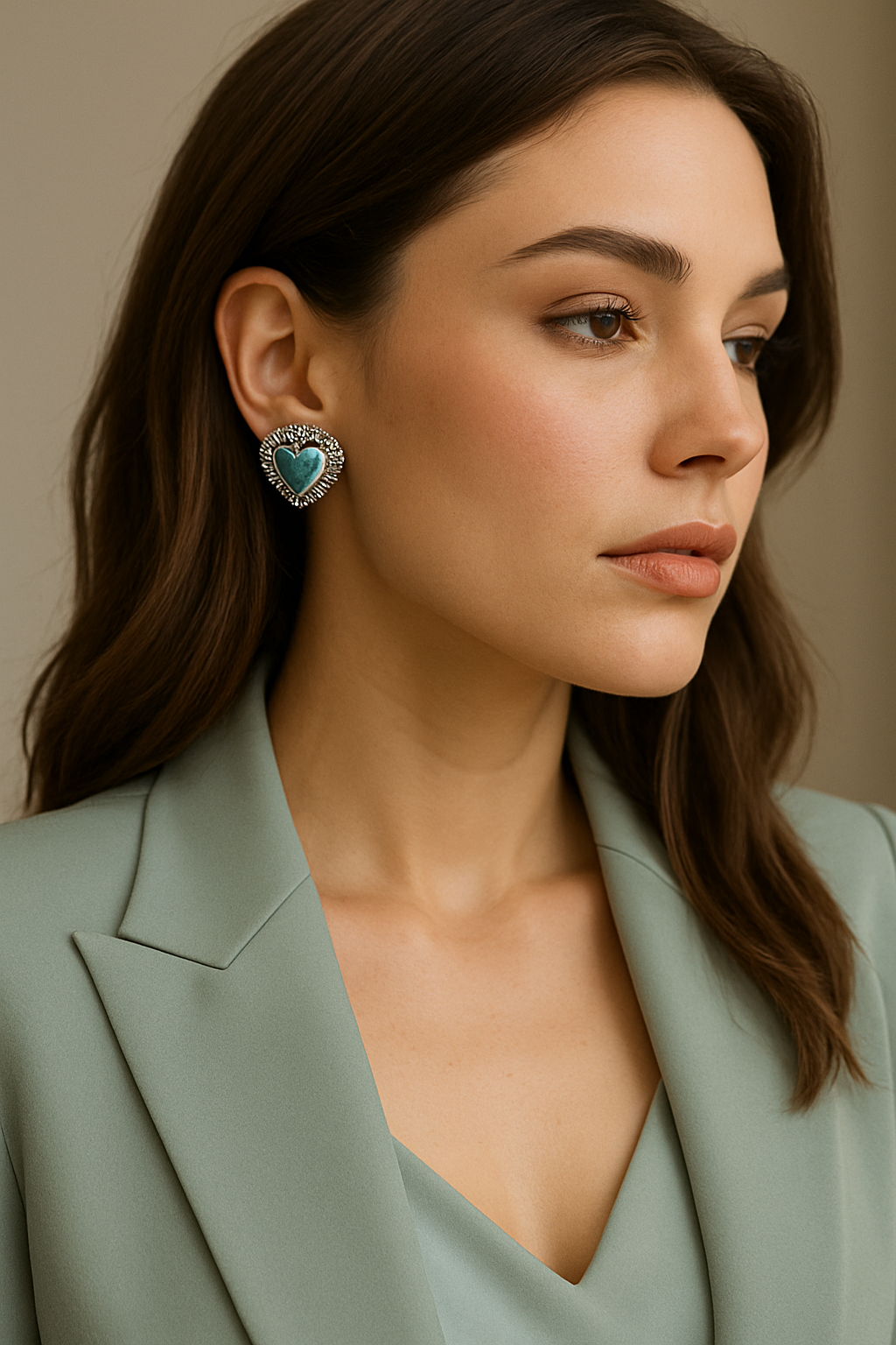 Turquoise Devotion Heart