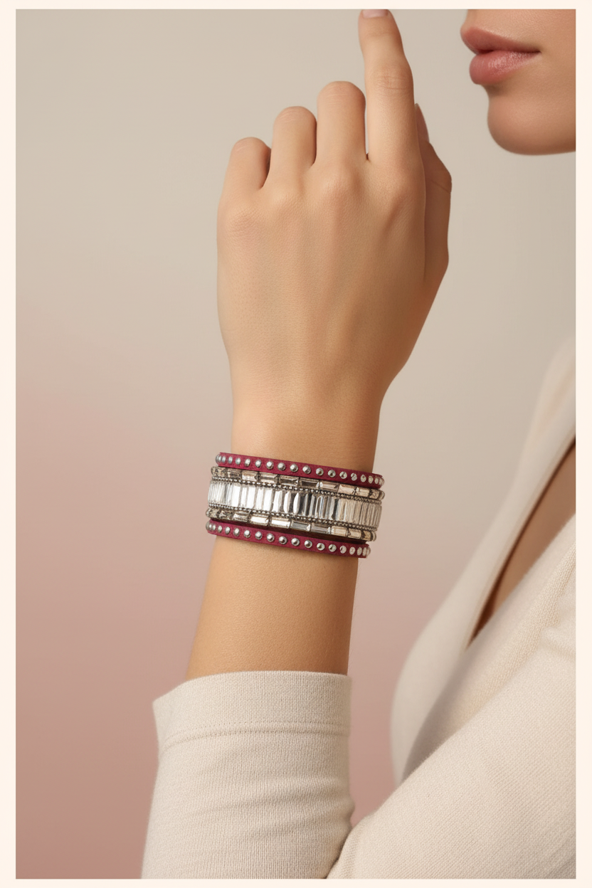 Radiant Edge Burgundy Model