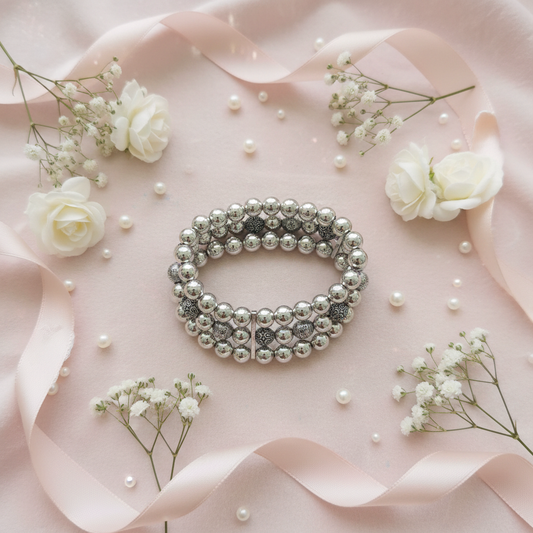 Silver Orbit Flat Lay